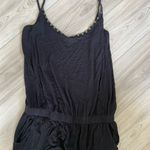 Venus Lascana For Black Spaghetti Straps Jogger Beach Jumpsuit Size Medium Photo 2
