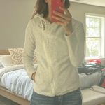 Under Armour  Asymmetrical Zip Up Hoodie White Heather Size Small Cozy Cute Photo 6