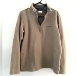 Columbia  Outdoor Quarter Zip Pullover Sweatshirt Brown Size S M Unisex Photo 0