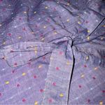 Draper James  Embroidered Dot Chambray Wrap Top Photo 8