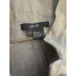 Per Se #11 Women's Flax and Gold Linen Jacket by , Sz: 8 Photo 3