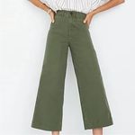 Madewell  Green Emmett Wide Leg Crop Jeans 36 Photo 7
