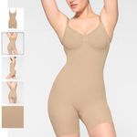 SKIMS NEW‎  SEAMLESS SCULPT MID THIGH BODYSUIT Clay shorts Size S Photo 1