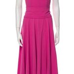 Dolce & Gabbana Pink Pleated Strapless Dress Photo 2
