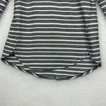 Chico's Zenergy Womens Tunic Top Striped Size 0 Cotton Blend 3/4 Sleeve Photo 1