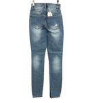Universal Standard Joni High Rise Skinny Jean Light Wash Distressed Size 00L New Photo 3