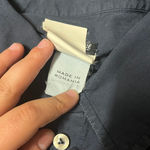 Versace Vintage  Jeans Couture Women's‎ Button Down Cotton Navy Blue Shirt XXXL Photo 4