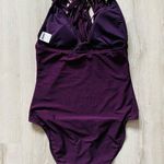 Mossimo Supply Co . Fringe One Piece Swimsuit Purple Sz Medium Photo 1