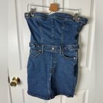 Good American  Fit For Success Denim Tube Mini Dress L Photo 3