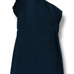 Keepsake  One Shoulder Ruffle Trim Black Bodycon Mini Dress‎ Women’s Size US 8 Photo 0