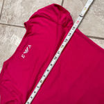 Armani Exchange Dress Womens Pink Short Sleeve Ruched Logo Embellished Y2K sz6 Photo 3