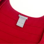 Charlotte Russe  Vibrant Red Front Zip Top in Size S Photo 4