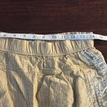 Anthropologie  Striped Embroidered Yellow Linen Pants Beach Summer Hippie Photo 5