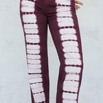 PacSun  Raspberry Tie Dye High Rise Straight Leg Jeans Photo 0