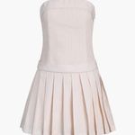 Commence Pink Pinstripe Pleat Tube Short Dress Commense Small NWT  Photo 2