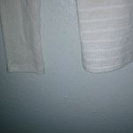 Gap  S Tall Knit Oversized Striped Light Beige Long Sleeved Top Photo 6