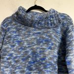 Heritage Made in Ireland Blue Knit Kid Mohair Wool Blend Sweater Size Medium Photo 3