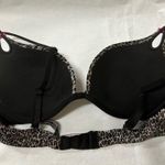 Victoria's Secret  Black and Brown Leopard Print Bra with Underwire Photo 3