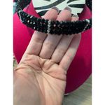 Ali KhanBeaded Black Crystal Choker Necklace With Silver Accents NWT Photo 2