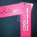 Lilly Pulitzer Cobo Sweater Inky Tidal/Teal Sz S NWT Metallic Sparkle Oversized Photo 8