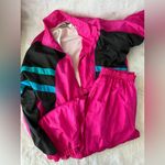 Funky Vintage Pink and Black Tracksuit Size M Photo 0