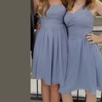 Azazie  dusty blue bridesmaid dress size A6 Photo 1