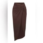 SKIMS NWT  Swim Cover Up Sarong Skirt Cocoa Size S Photo 1