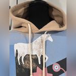 Ralph Lauren Polo Horse Barn Artist Artwork Womens Sz M Fleece Sweatshirt Hoodie Photo 3