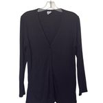 Eileen Fisher  Black Small One Button Professional Career Cardigan Photo 0