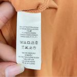 Free People ‎ Taupe Orange Puff Sleeve Tie Back Slim Top NWT Size Large Photo 3