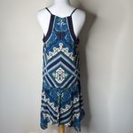 Adelyn Rae  Navy Print Handkerchief Tank Dress Photo 3