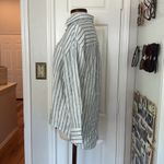 Faherty Santa Cruz womens stripe 100% linen shirt White Size XS Photo 7