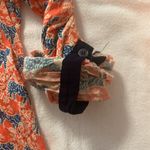 Anthropologie Vanessa Virginia womens 2 xs extra small orange tiger shirt top cu Photo 8