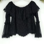Alexis NEW Laurena Off the Shoulder Black Top Size XS Photo 4