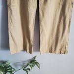 Soho NY&Co Street Tan Wide Leg Linen Blend Drawstring Pants Size XL Photo 4