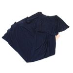 BHLDN NWT  Lena in Navy Flutter Sleeve Jersey Slit Front Maxi Dress Gown 4 Photo 2