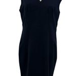 Reiss Hayes Tailored Dress Cap Sleeve Short Sleeve Navy Blue Size US 10 Photo 0
