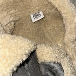 BDG NWOT  Stevie Women's Gray Faux Leather Longline Aviator Jacket Photo 10