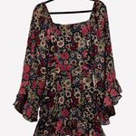Dolls Kill Hippie Boho Floral Print Mini Dress Size XS NWT Photo 1