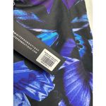 White Fox Boutique NEW White Fox Taking Flight Mini Skirt Blue Butterflies Black Side Ties Large Photo 2