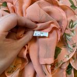 Endless Rose Coral Pink Ruffled One Shoulder Floral Top Size M Photo 7