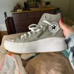 Converse  Grey High-Top Platform Sneakers Photo 1