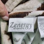 Zyngery Animal Print Full Zip Jacket Neutral Tones Lightweight Coat Size 0 Tan Photo 4