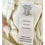 Frame  High Waisted Relaxed 100% Cotton Straight Ankle Pants Ecru Women's Size 24 Photo 5