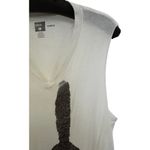 BDG V-Neck Tank Top Native Chief Graphic Vivid Studded Design Size L White Photo 1
