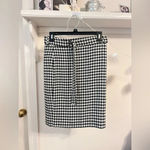 Calvin Klein FINAL PRICE  Belted Houndstooth Pencil Skirt Photo 1