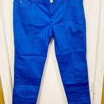 Marina Yachting women's low waist relaxed taper leg ankle nautical pants 31x25 Blue Size 26 Photo 1