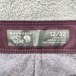 Mountain Hardwear  Womens Pants Size‎ 12/32 Plum Soft Fleece Lined Hiking Outdoor Photo 3
