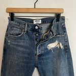 AGOLDE - Jamie High Rise Classic Jeans Distressed Raw Hem Button Fly Denim Photo 4