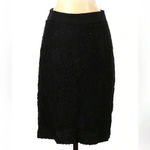 Trina Turk  Black Lace Back Split Pencil Work Whimsigoth Chic Skirt Size 2 Photo 5